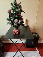 Overall lot view with tree, cherub, shredder, table