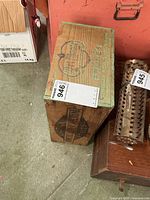 Top view showing "Grown and Packed California U.S.A." branding and dimensions of crate