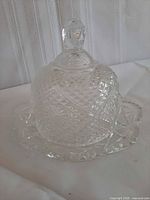 Butter dish assembled showing lid and base