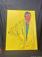 Full view of framed portrait painting