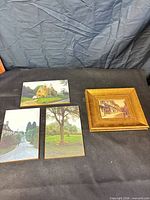 Overview of all four wall art pieces