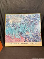 Full view of framed Van Gogh exhibition poster