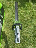 Full view of EGO hedge trimmer on grass