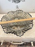 Top view showing full design, diameter measured with ruler
