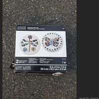 Sealed ArtMinds stepping stone kit box front showing design examples
