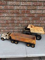 Both construction toys side by side for overall view