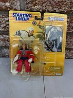 Front view of sealed 1998 Starting Lineup Kirk McLean Florida Panthers figure with accessories and card visible