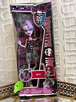 Front view of boxed Operetta doll