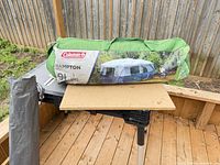 Full view of carry bag with tent and pole bag