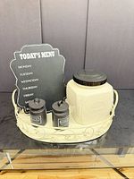 Full set on tray showing all items together
