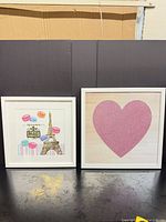 Both framed prints side by side showing overall condition and design