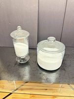 Both apothecary jars side by side