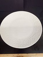 Top view of single embossed plate