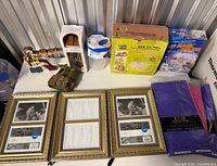 overview of all items laid out on table