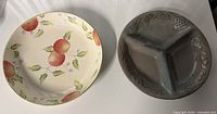 Both ceramic plates side by side
