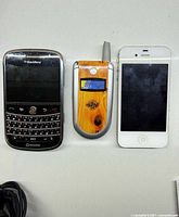Front view of three phones side by side