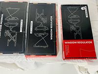 Three A-Premium window regulator boxes side by side