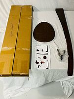 All components with box, base, arm, hardware, instructions