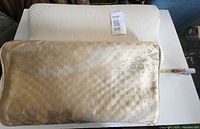Top view showing both pillows and width measurement
