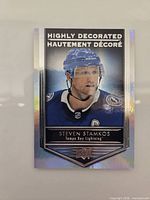 Front of Highly Decorated Steven Stamkos card