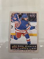 Front of Artemi Panarin Upper Deck Canvas card
