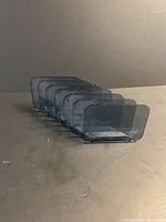 Front angled view showing six slots and translucent plastic
