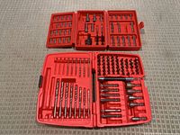 Both open Craftsman cases showing all bits
