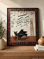 Front view of framed print showing artwork, frame, glazing