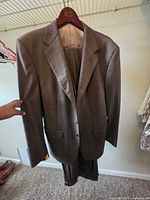 Front view of jacket on hanger