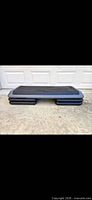 Full view of The Step aerobic platform with risers