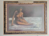 framed nude figure print full view