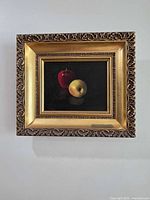 Framed still life painting front view