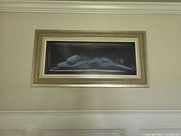 Front view of framed giclée print on wall