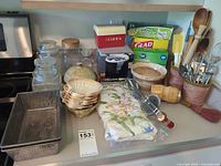 Group shot of all items on countertop