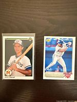 Both Upper Deck rookie cards side by side
