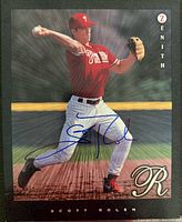 Front view of the signed jumbo card showing player image and autograph