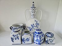 Group shot of all porcelain pieces