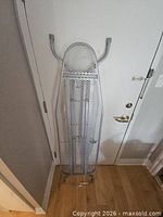 Ironing board folded, front view