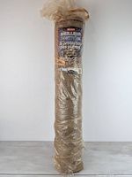 Full view of burlap roll in packaging
