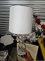 Full lamp including shade and base