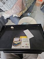 Label showing Steelmaster 3-tier legal organizer model 2643HLBK