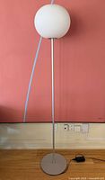 Full view of lamp unlit