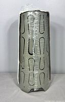 Front view of sealed grey metal Kajuta lamp shade