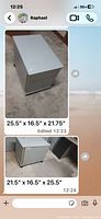 Overall view of gray metal 2-drawer mobile pedestal file cabinet on casters