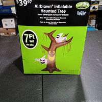 Front of box showing product image, height and branding