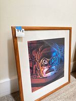 Front view of framed print