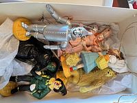 All six Wizard of Oz ornaments in box