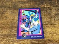 Front of the Elongated Man trading card showing artwork and border