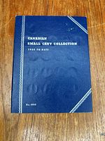 Front cover of the Canadian Small Cent Collection album showing title and number