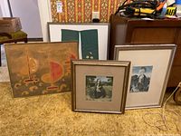 Group shot of all four framed items